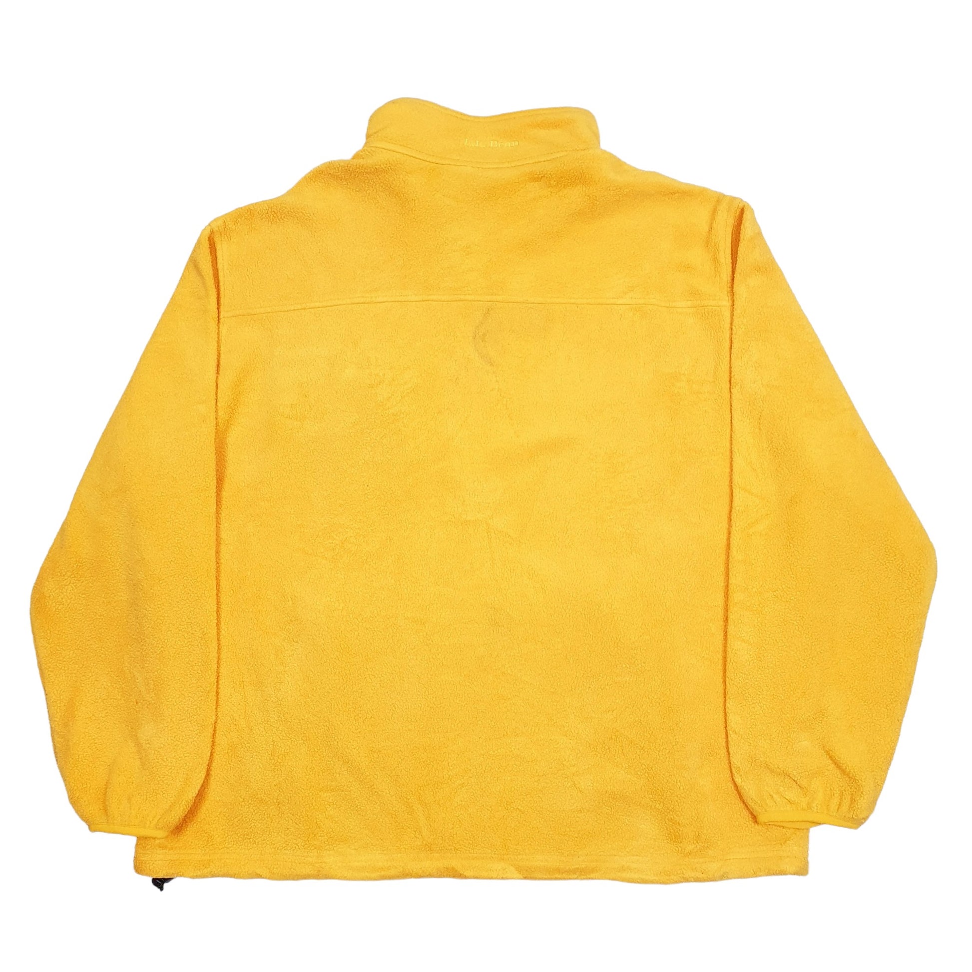 LL Bean Quarter Zip Fleece XXXL Yellow