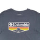 Mens Navy Columbia Sportswear  Short Sleeve T Shirt