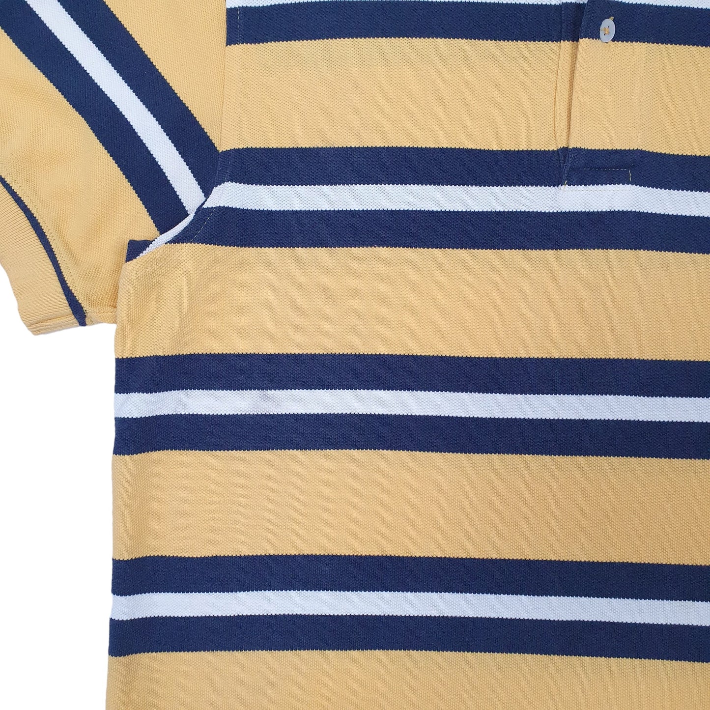 Mens Yellow Tommy Hilfiger  Short Sleeve Polo Shirt