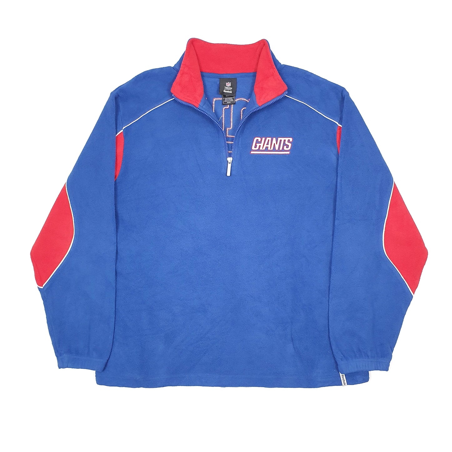 NFL New York Giants Quarter Zip Fleece L Blue