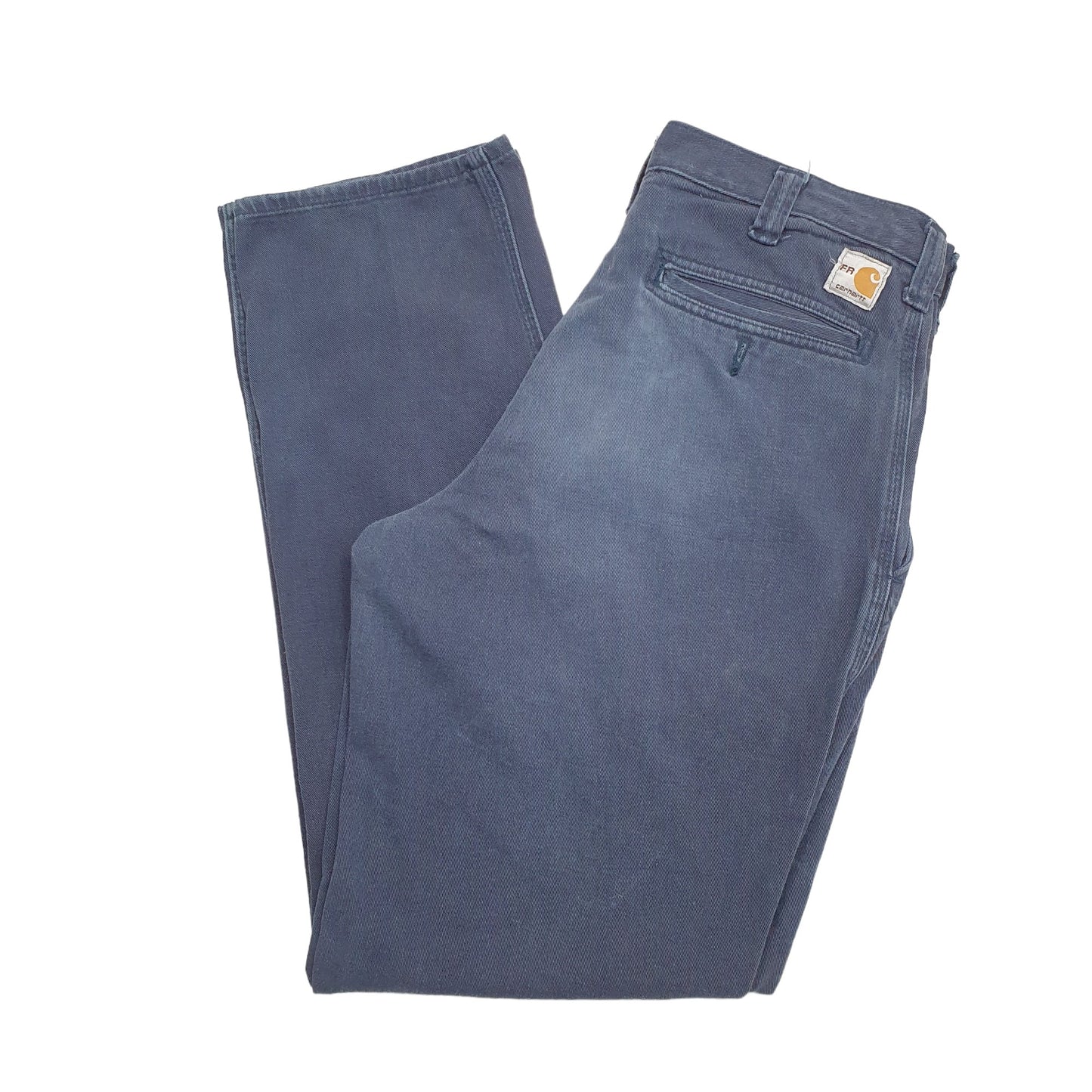 Mens Blue Carhartt Fire Resistant Carpenter JeansW32 L32