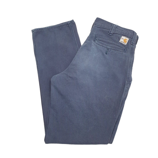Mens Blue Carhartt Fire Resistant Carpenter JeansW32 L32