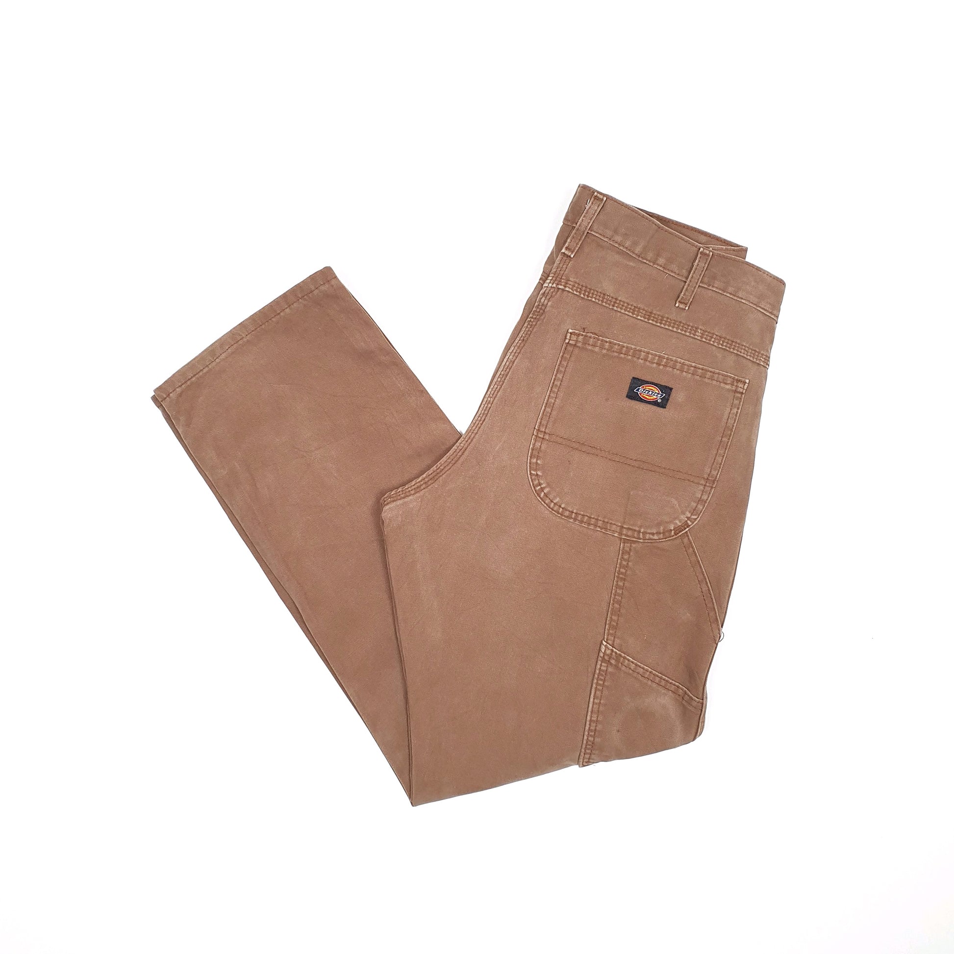 Mens Dickies Brown Carpenter Trousers W32 L31 Brown