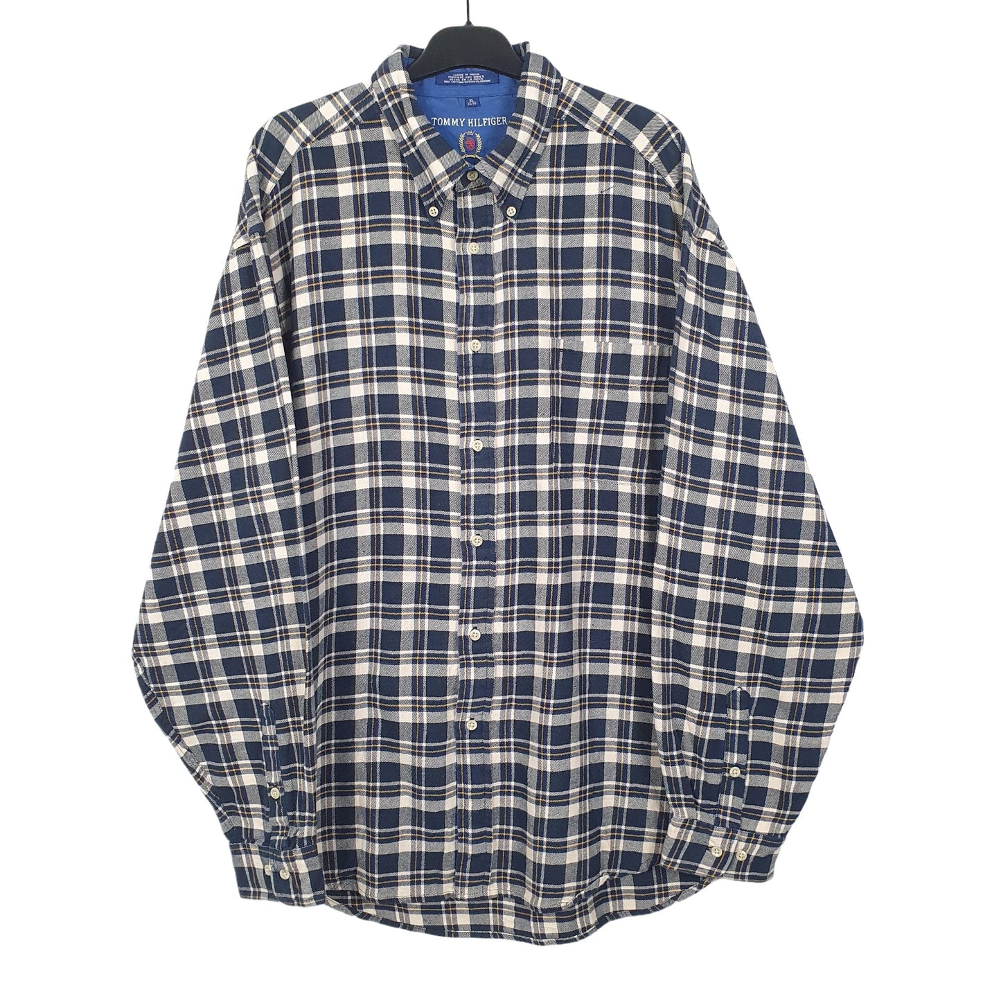 Tommy Hilfiger Long Sleeve Regular Fit Check Shirt Blue