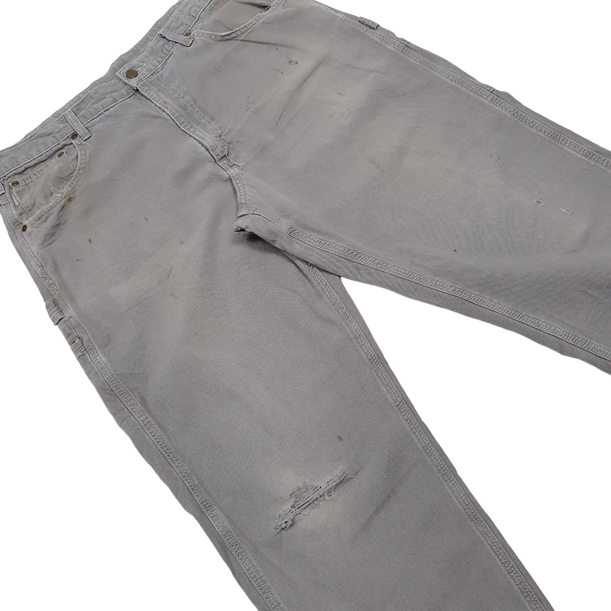 Mens Grey Carhartt  Carpenter Trousers