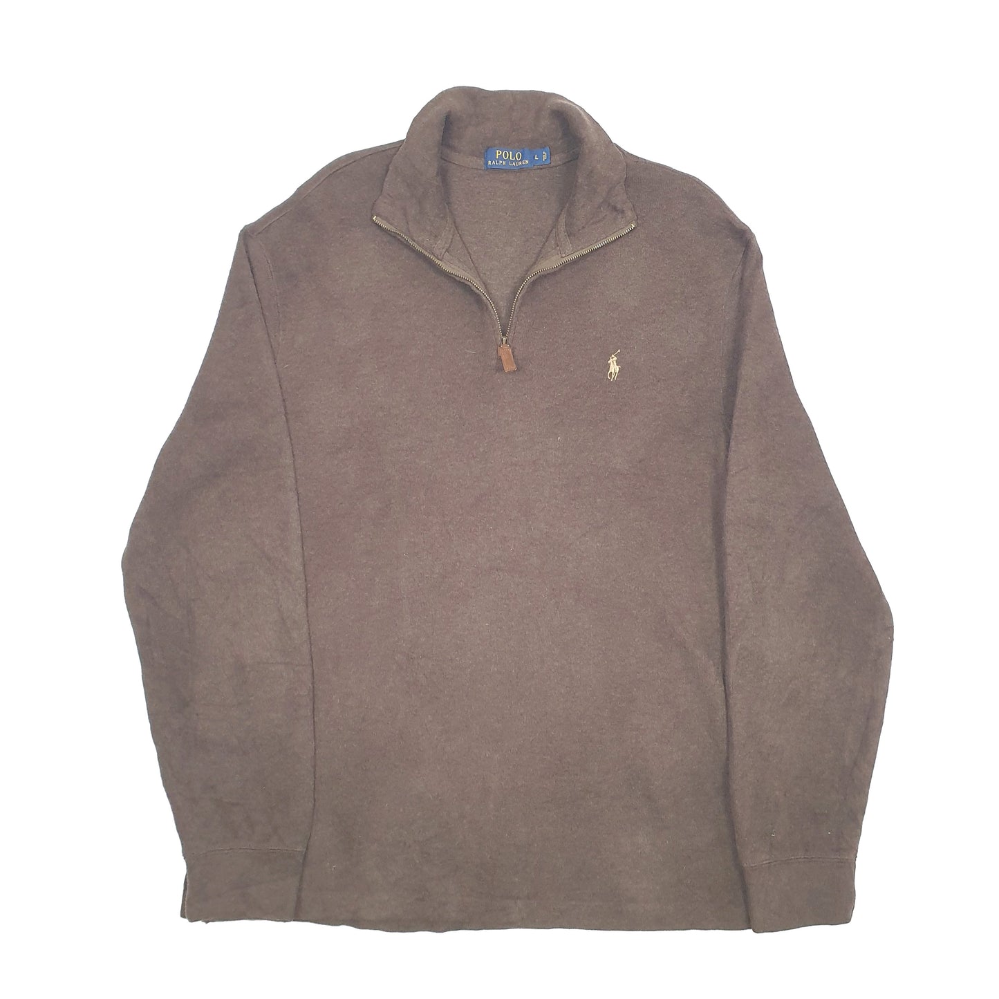 Polo Ralph Lauren Quarter Zip L Brown