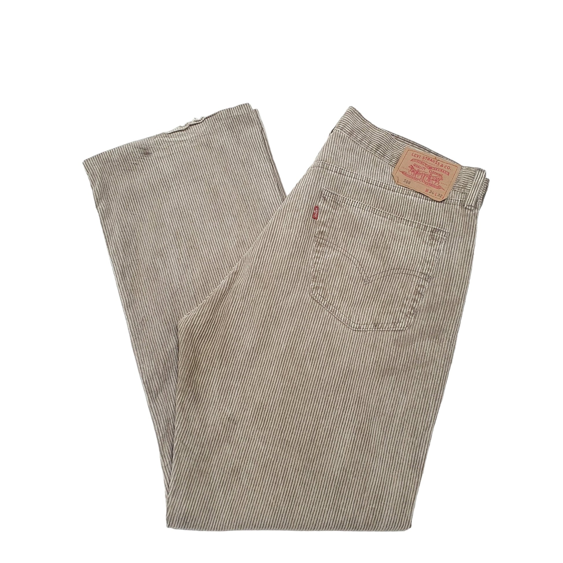 Mens Beige Levis  Corduroy Trousers