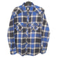 Route 66 Flannel Shacket Long Sleeve Regular Fit Check Shirt Blue