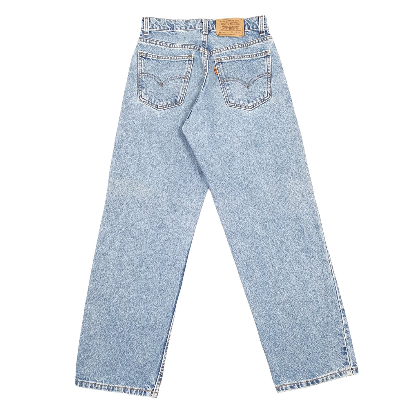 Levis Orange Tab Loose Fit Wide Leg Vintage Jeans W27 L28 Blue