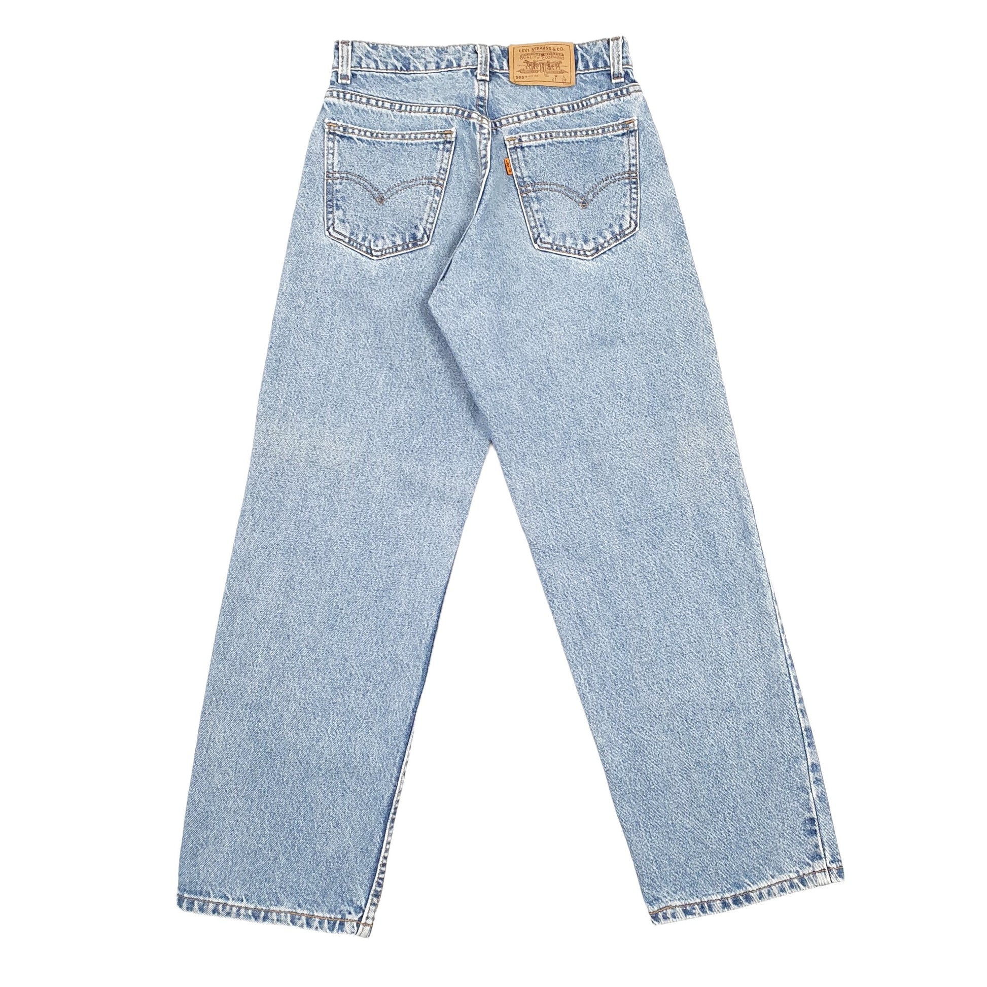 Levis Orange Tab Loose Fit Wide Leg Vintage Jeans W27 L28 Blue
