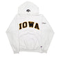Mens White Champion IOWA Hawkeyes USA College Hoodie Jumper