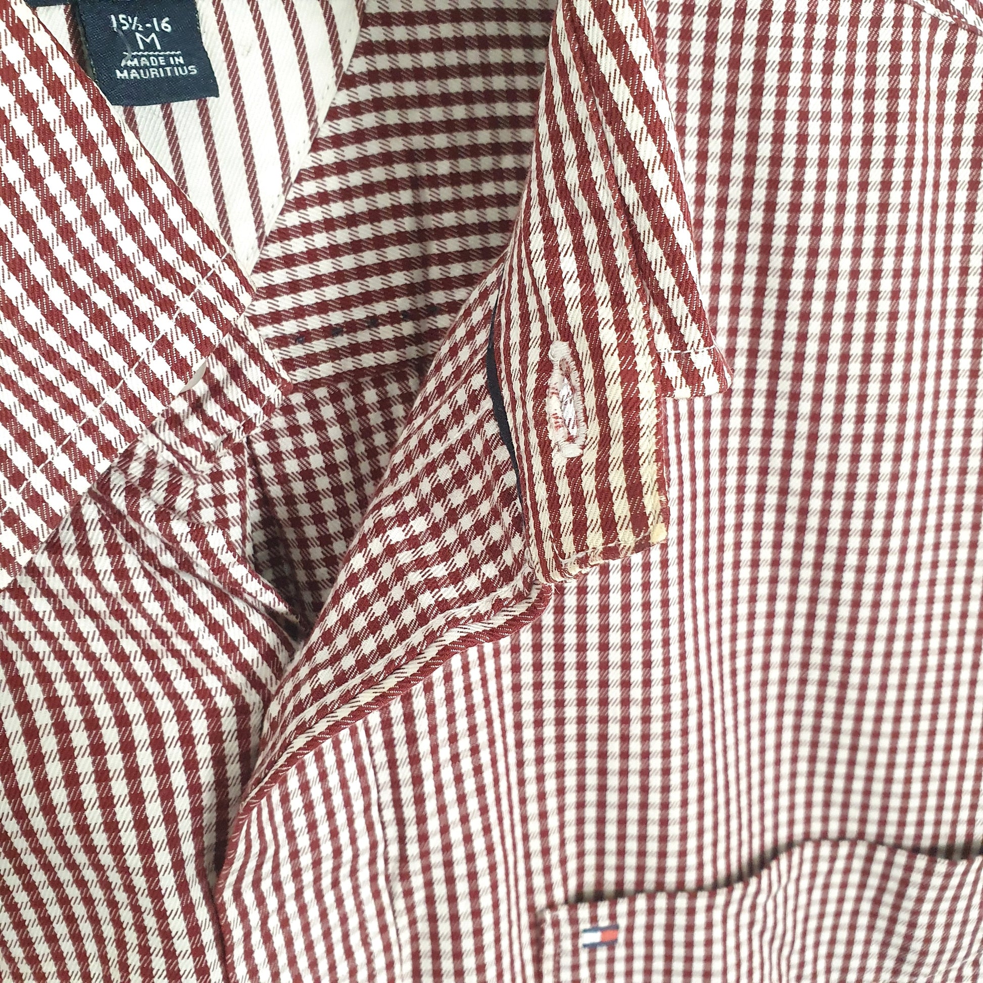 Tommy Hilfiger Long Sleeve Regular Fit Check Shirt White