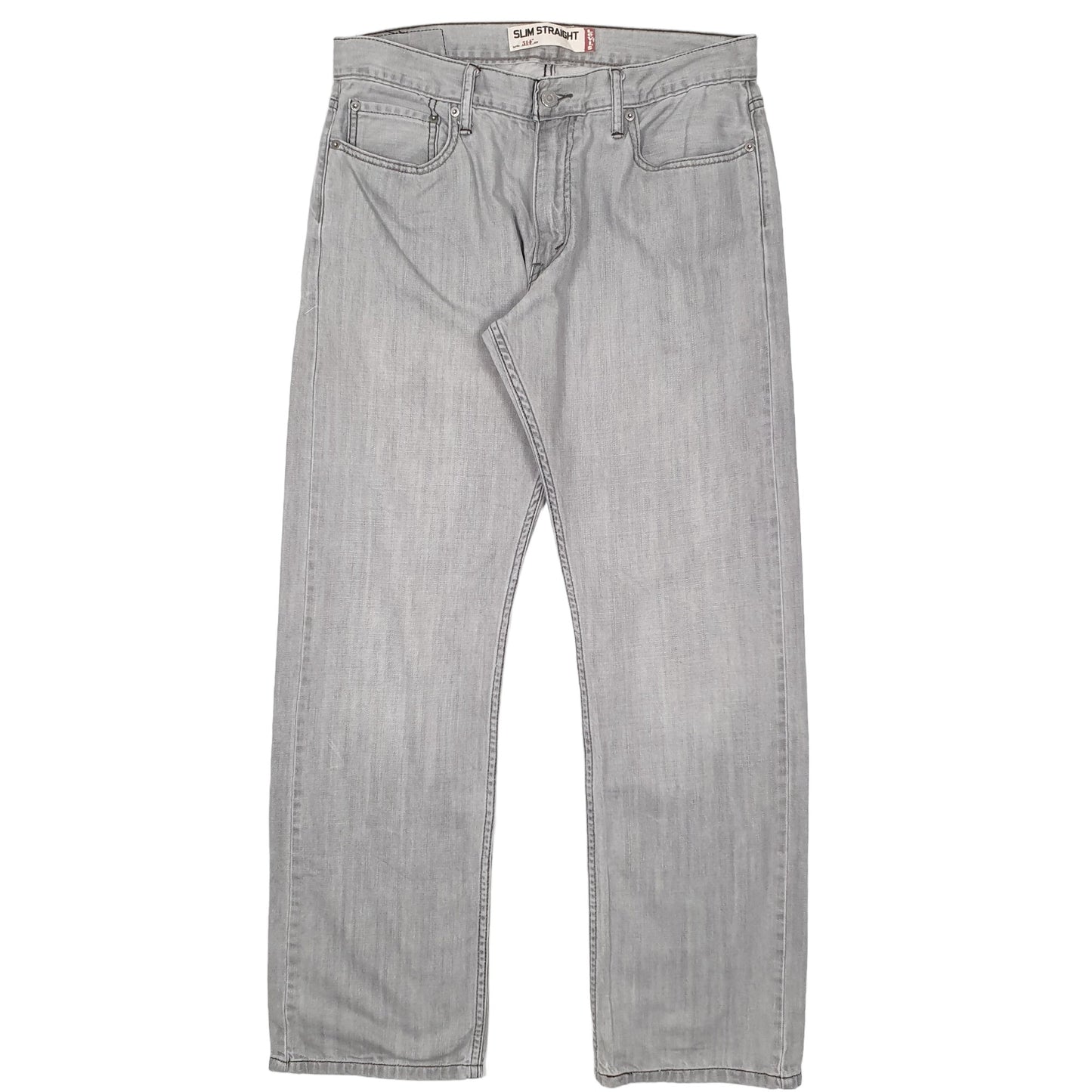 Levis 514 Straight Fit 1990's Jeans W34 L32 Grey