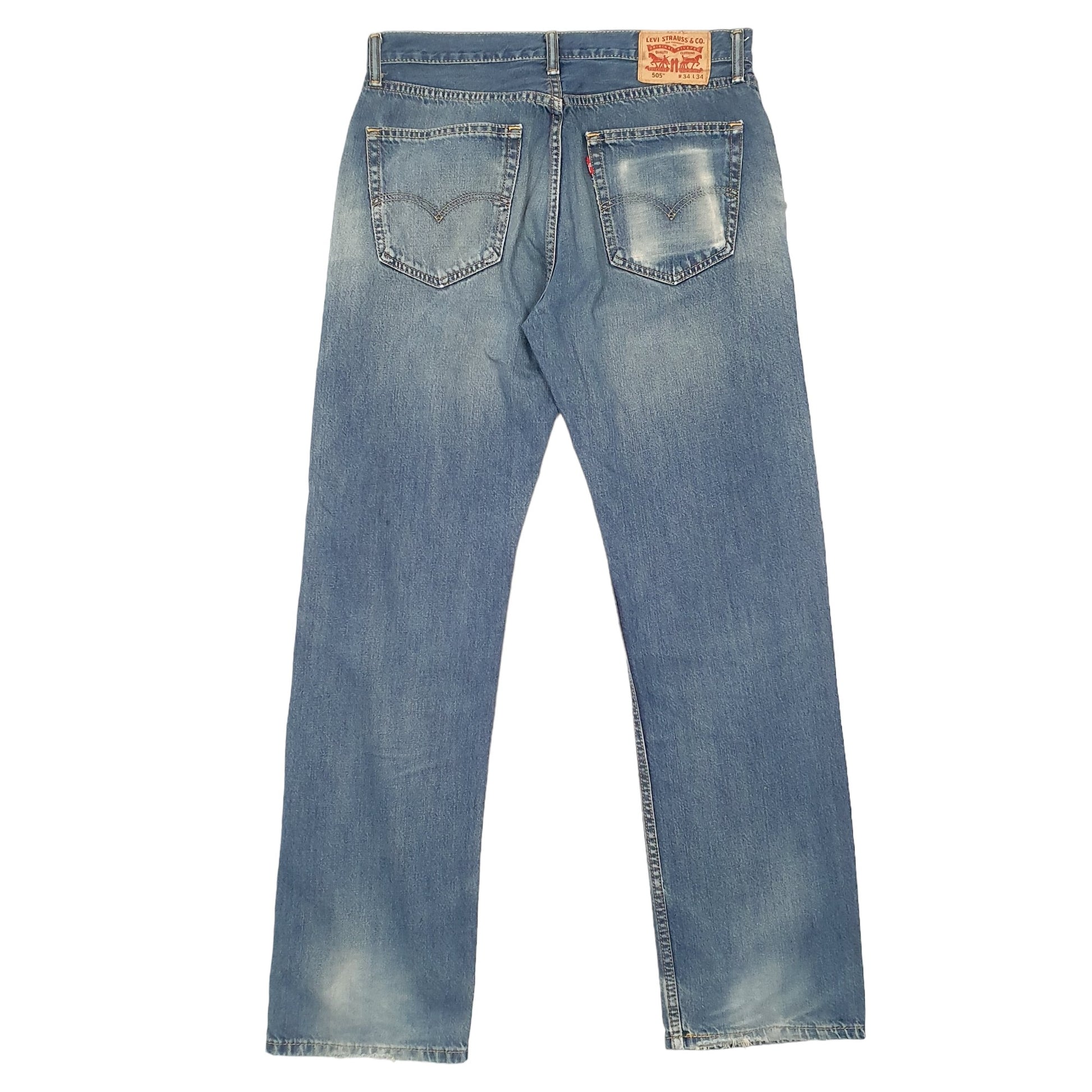 Mens Blue Levis  505 JeansW34 L34