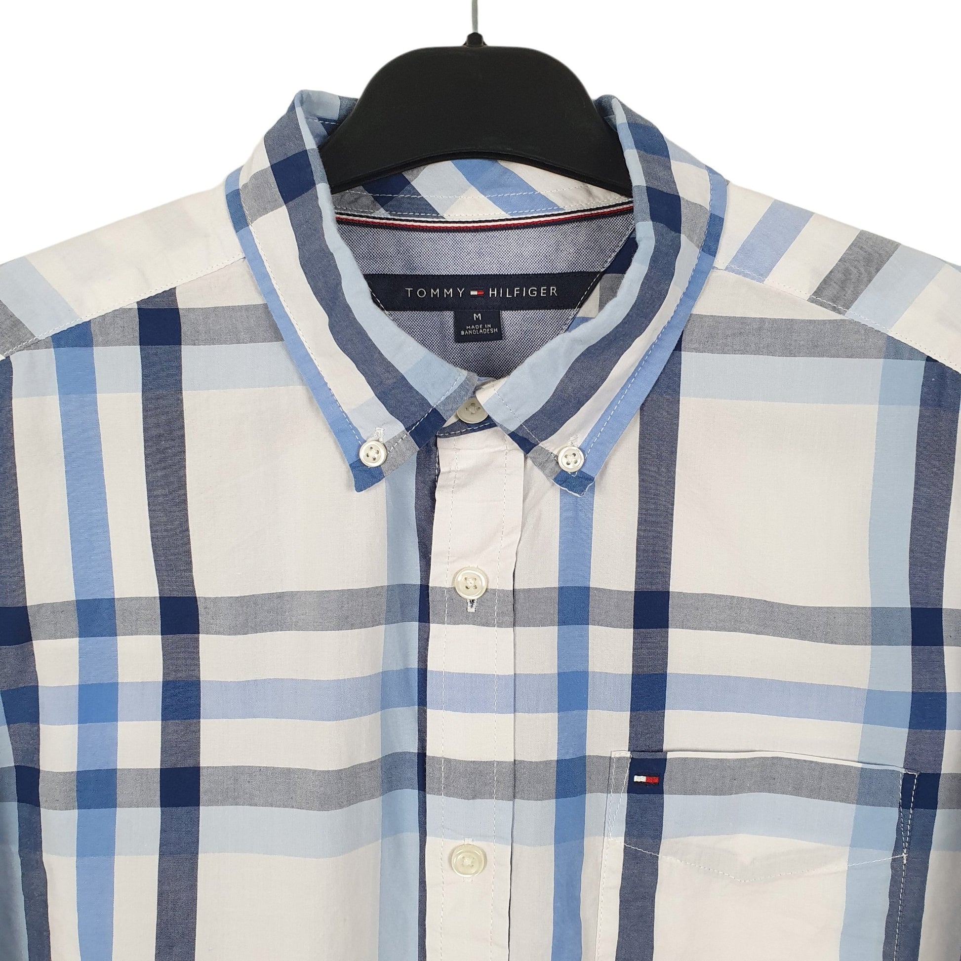 Tommy Hilfiger Long Sleeve Regular Fit Check Shirt Blue