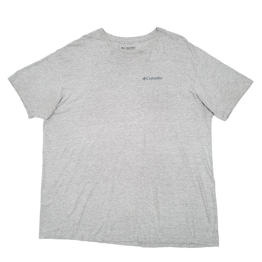 Mens Grey Columbia Sportswear  Short Sleeve T Shirt