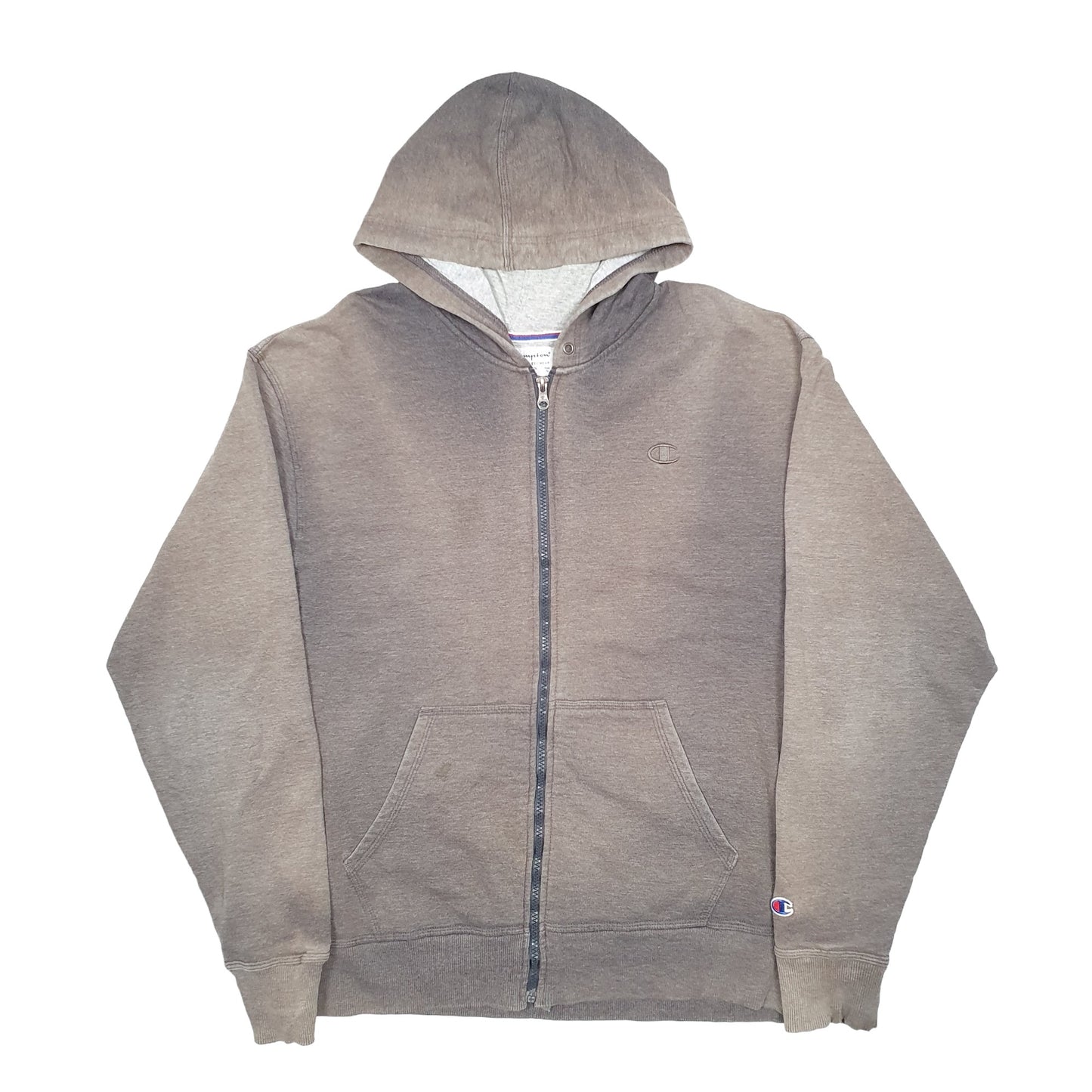 Mens Grey Champion  Full Zip Jumper