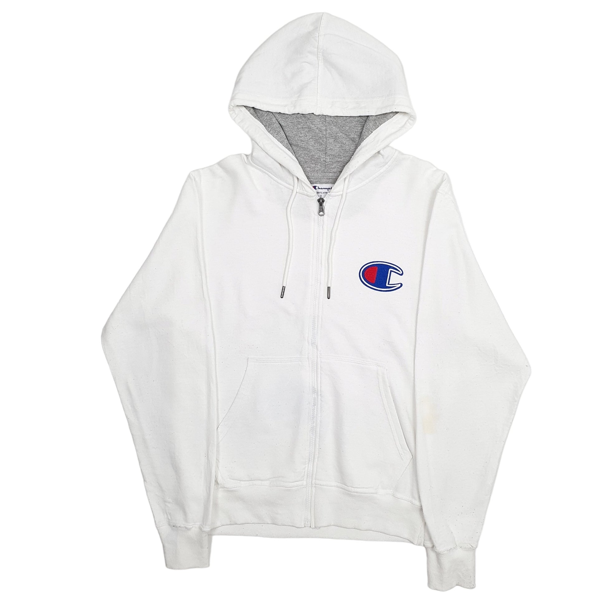 Mens White Champion  Full Zip Jumper