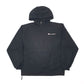 Mens Black Champion Pullover Quarter Zip Hoodie Windbreaker Coat