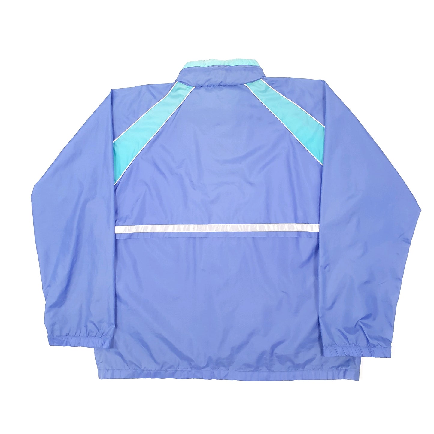 Mens Blue Champion Vintage 1980s Shell Windbreaker Coat