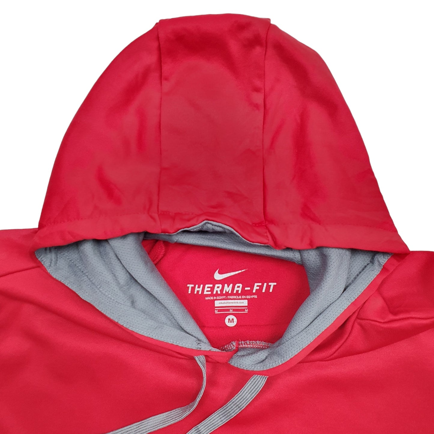 Mens Red Nike Therma-Fit Hoodie Jumper