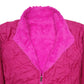 Womens Pink The North Face Puffer Padded Bomber Jacket Padded Coat