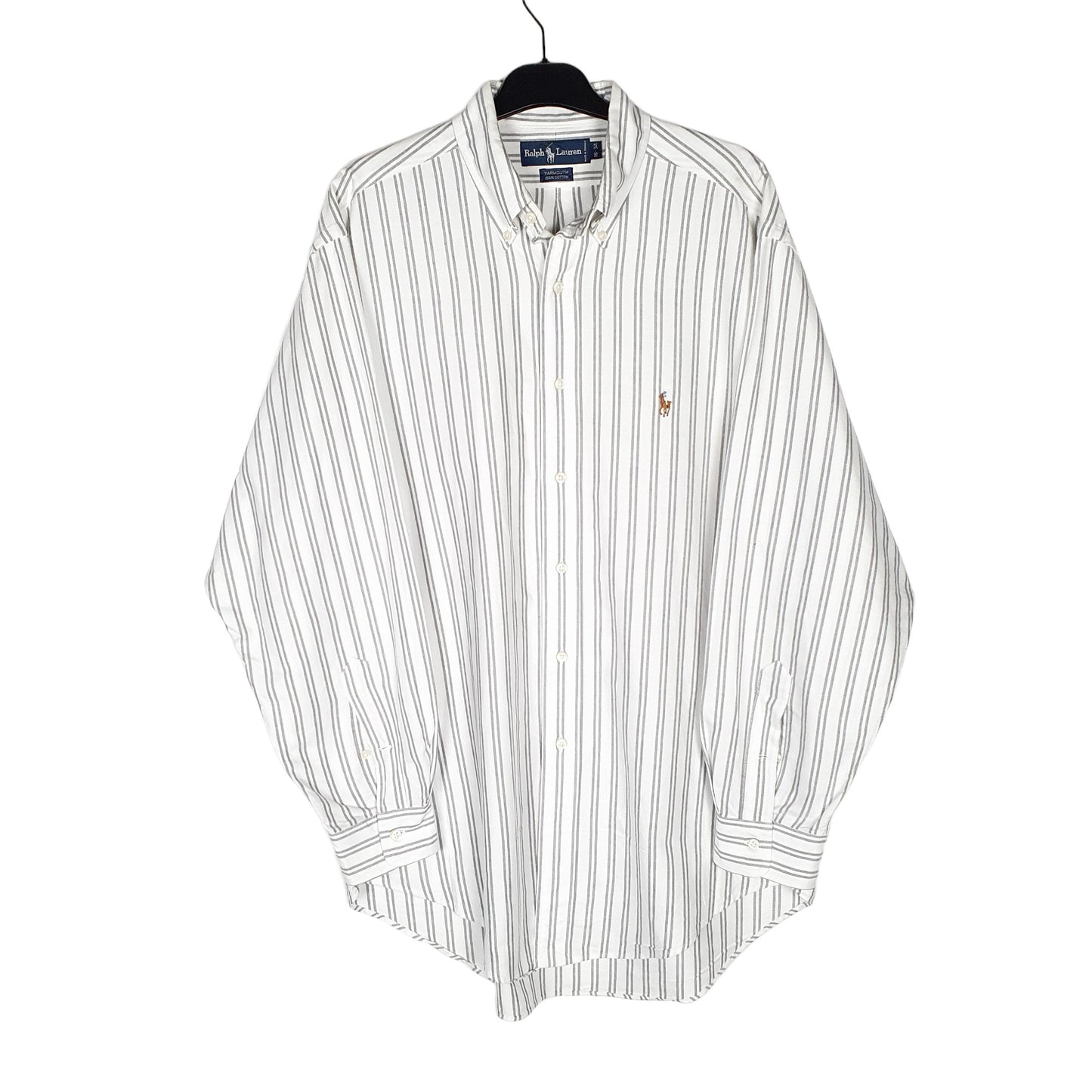 Polo Ralph Lauren Long Sleeve Yarmouth Fit Striped Shirt White