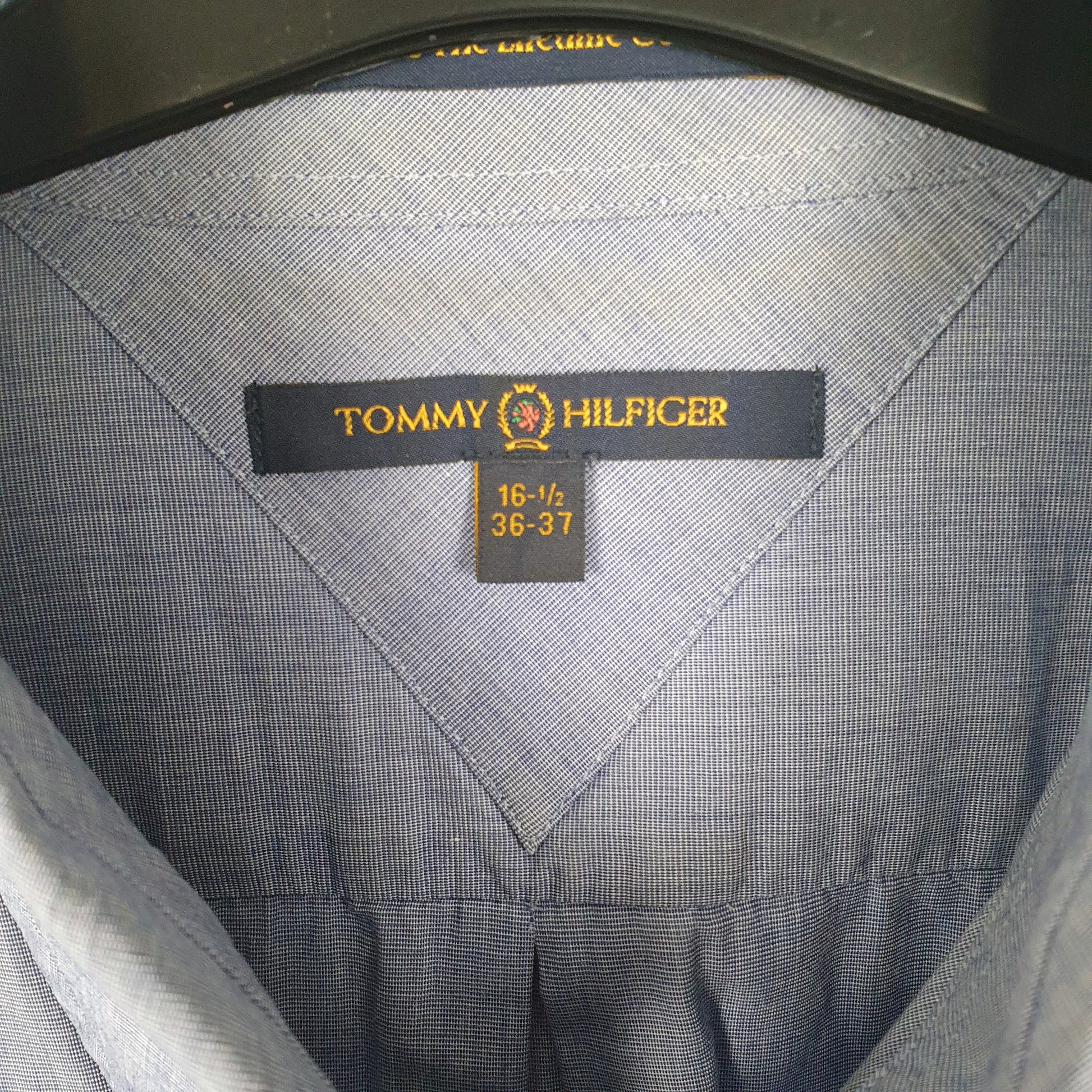 Tommy Hilfiger Lifetime Collar Long Sleeve Regular Fit Shirt Blue