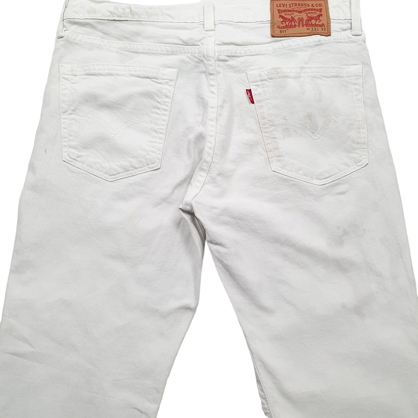Levis 511 Slim Fit Jeans W33 L32 White