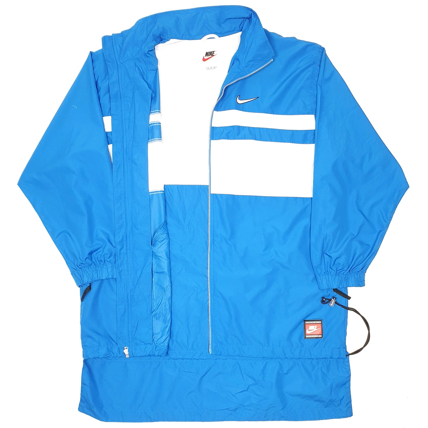 Mens Blue Nike Vintage Team 80s 90s  Coat