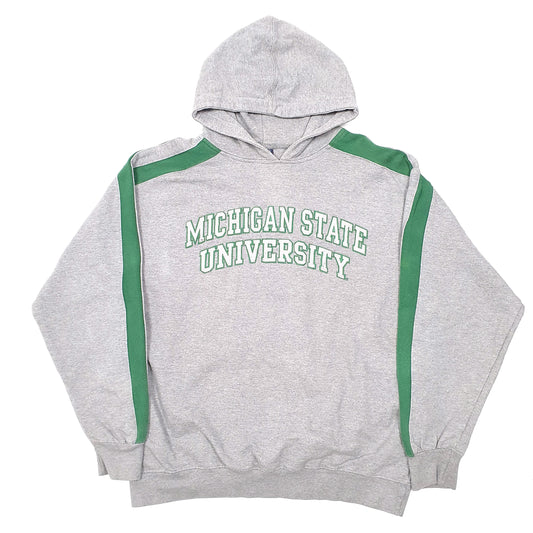 Mens Grey AS Sports Michigan State University Hoodie Jumper