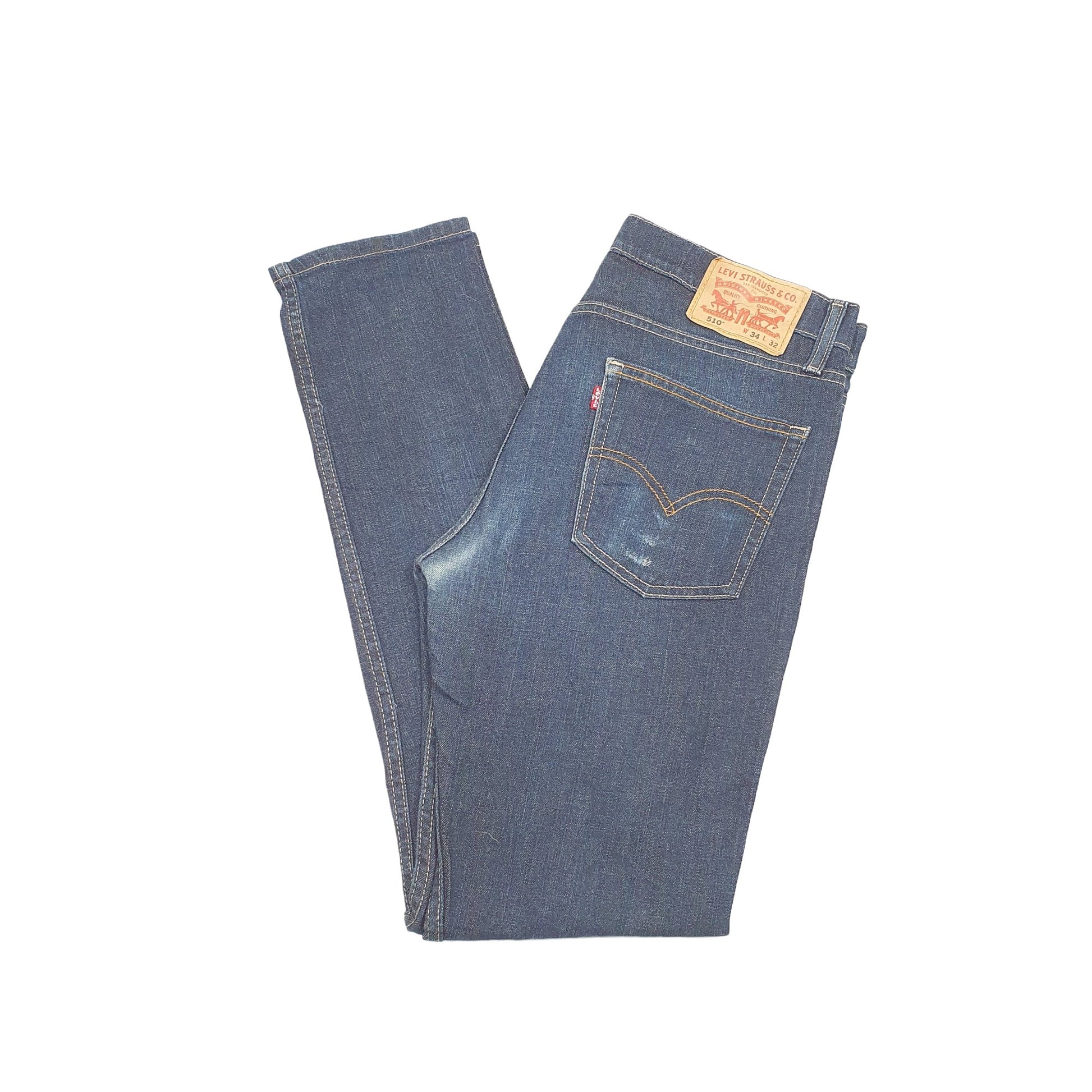 Levis 510 Skinny Fit Jeans W34 L31 Blue
