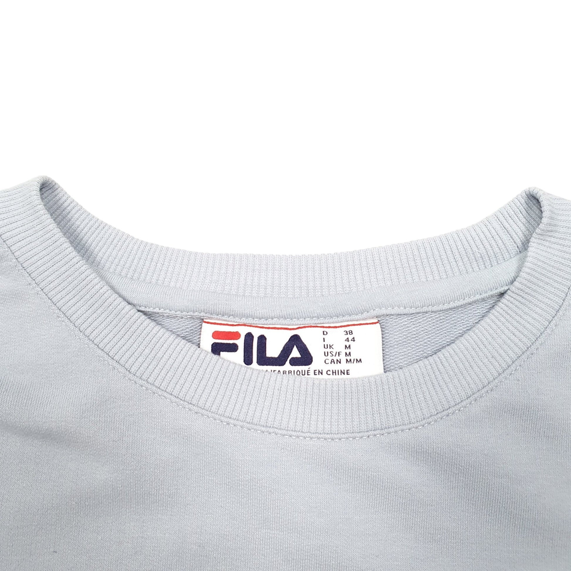 Mens Blue Fila Sweatshirt Crewneck Jumper