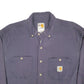 Mens Purple Carhartt Force FR Shacket Long Sleeve Shirt