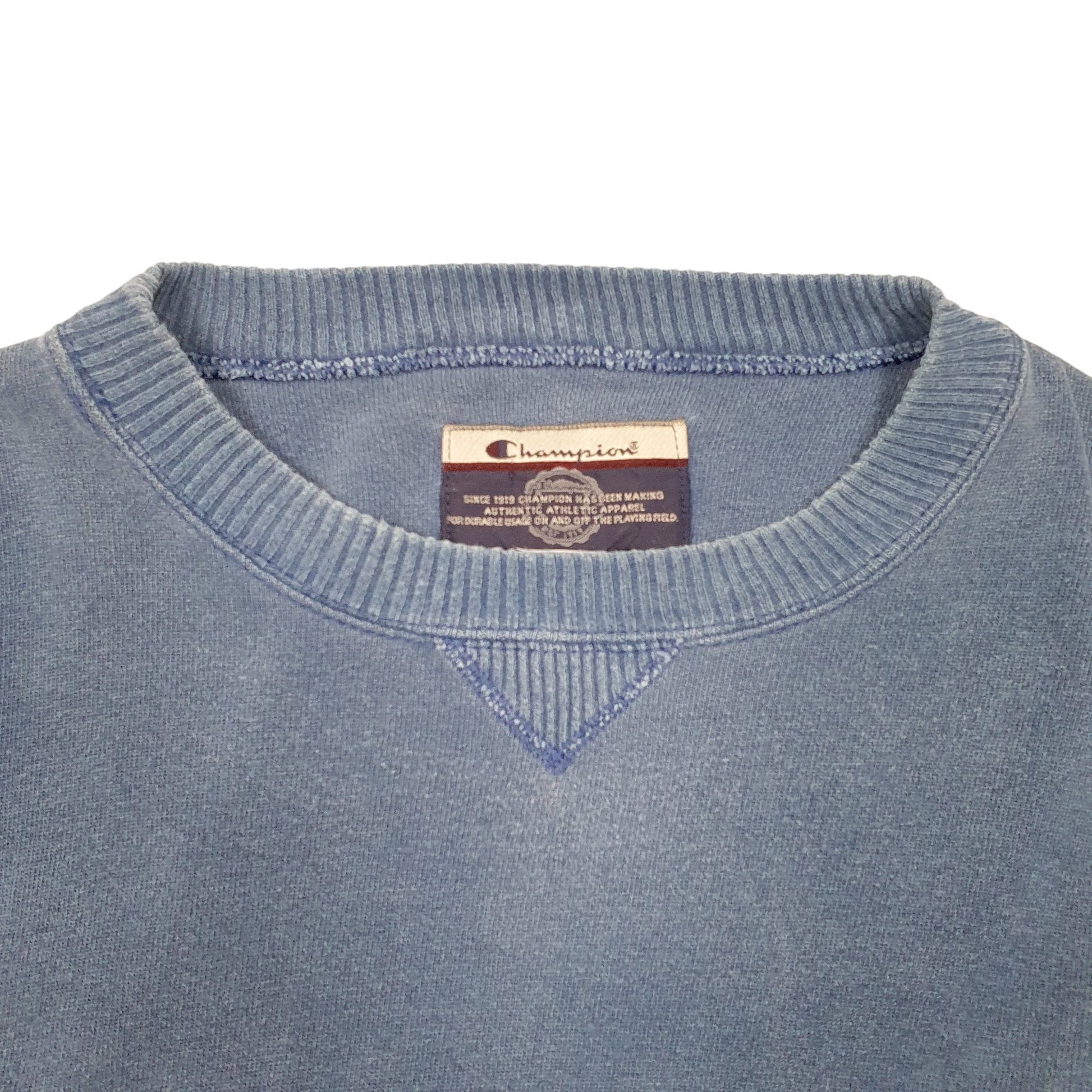Mens Blue Champion  Crewneck Jumper