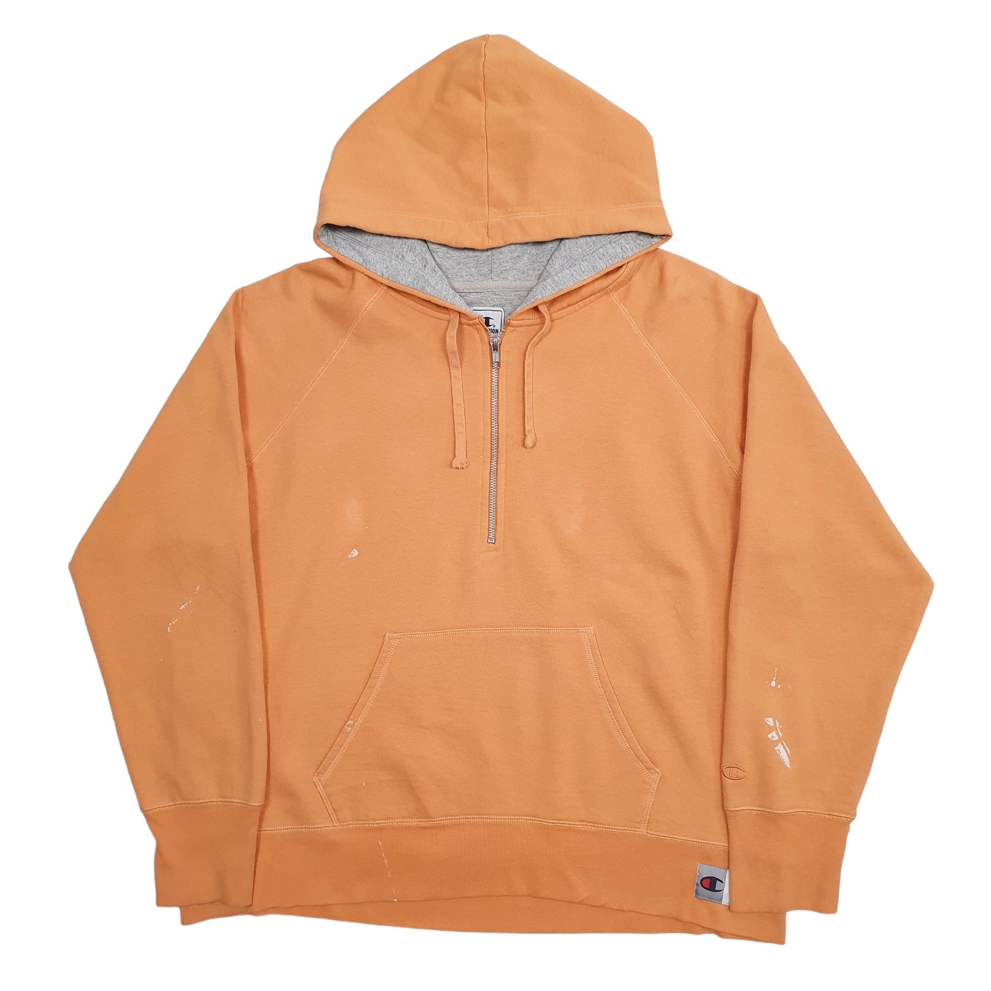 Mens Orange Champion  Hoodie Jumper