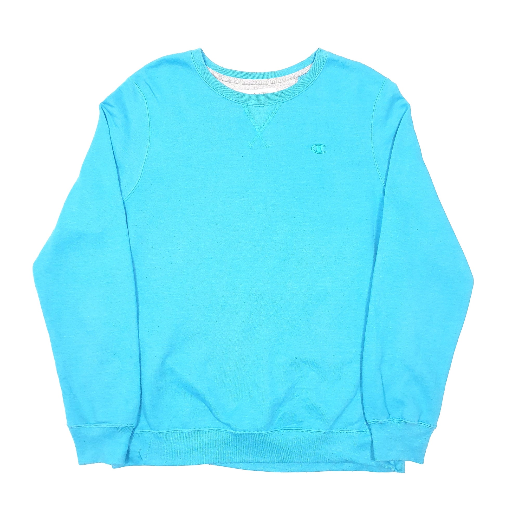 Womens Blue Champion  Crewneck Jumper