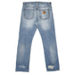 Mens Blue Carhartt Davies Pant Relaxed WIP Casual JeansW34 L30