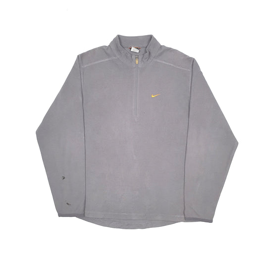 Nike Therma Fit Quarter Zip Fleece L Grey