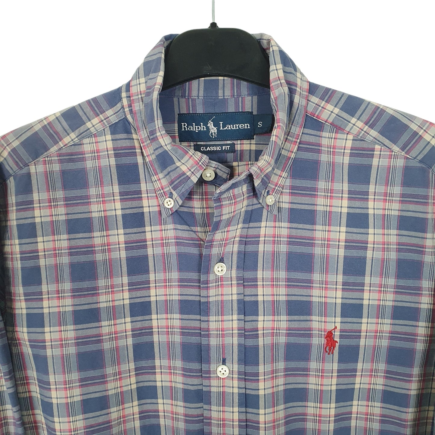 Ralph Lauren Long Sleeve Classic Fit Check Shirt Blue