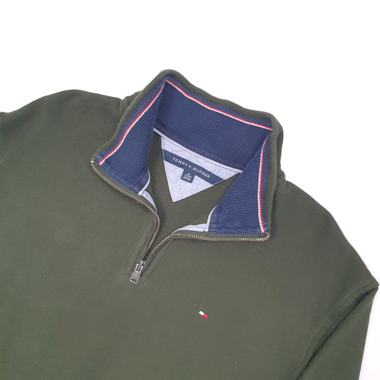 Tommy Hilfiger Quarter Zip XL Green