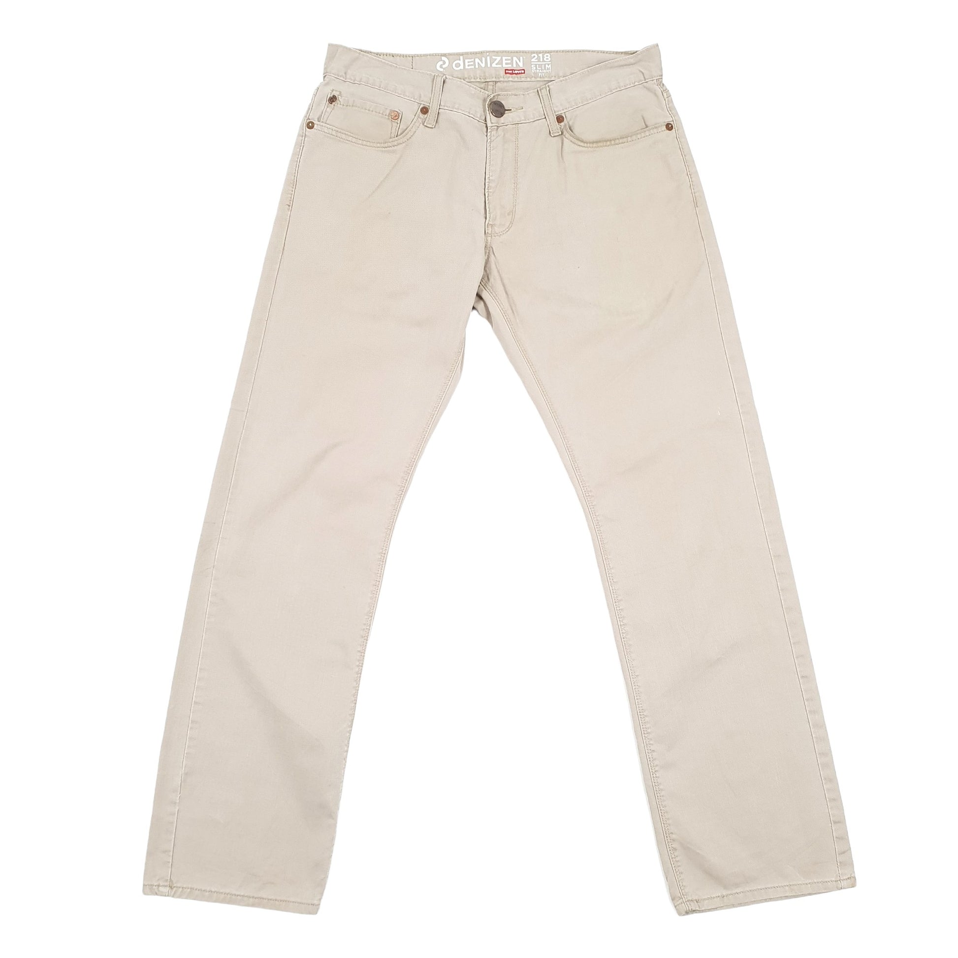 Levis Denizen Straight Fit Slim Jeans W32 L31 Beige