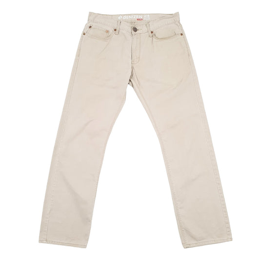 Levis Denizen Straight Fit Slim Jeans W32 L31 Beige
