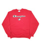 Mens Red Champion Spellout Crewneck Jumper