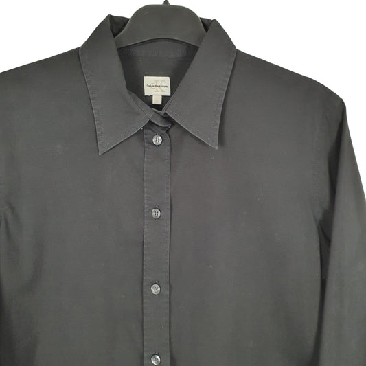 Calvin Klein Long Sleeve Regular Fit Shirt Black