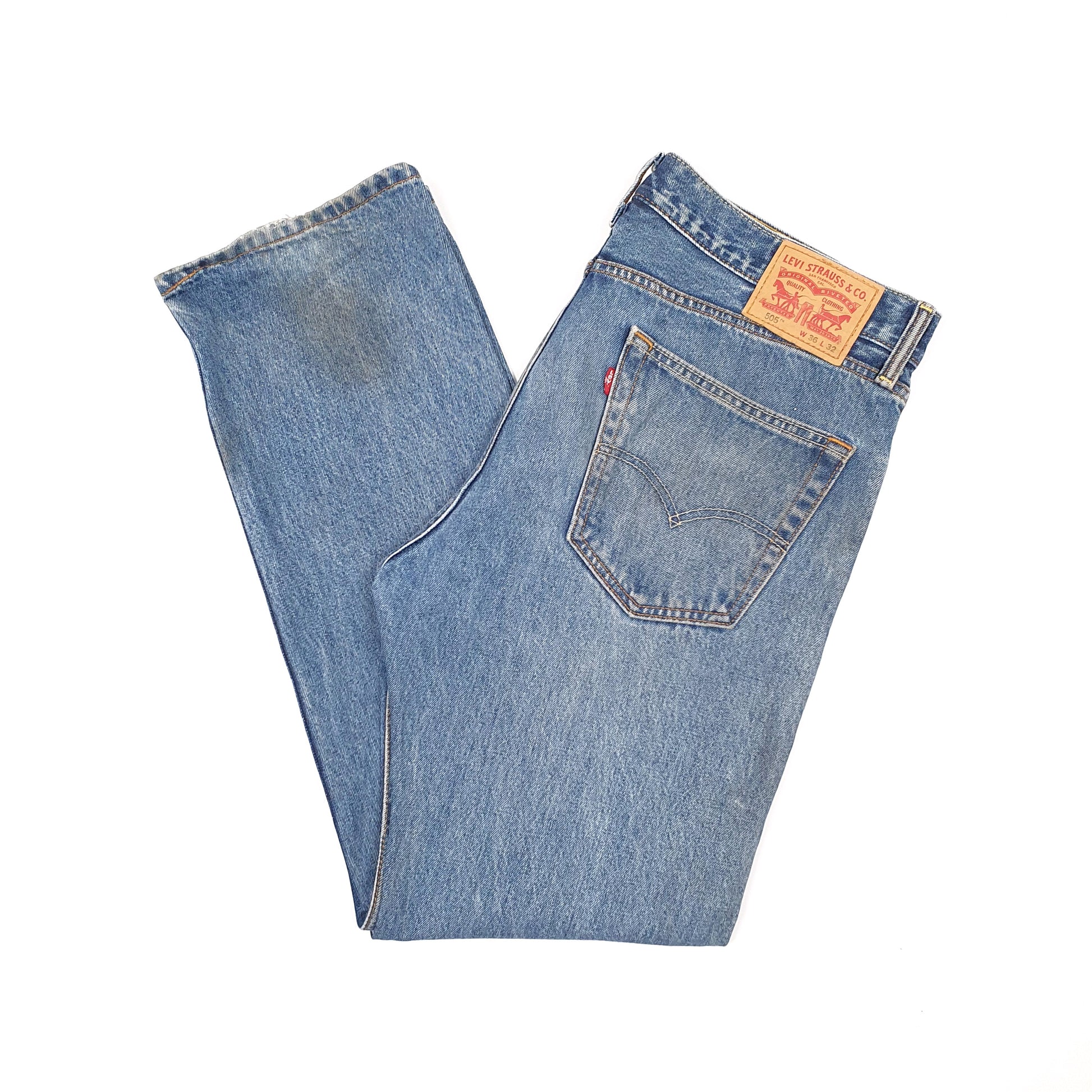 Mens Blue Levis  505 JeansW36 L32