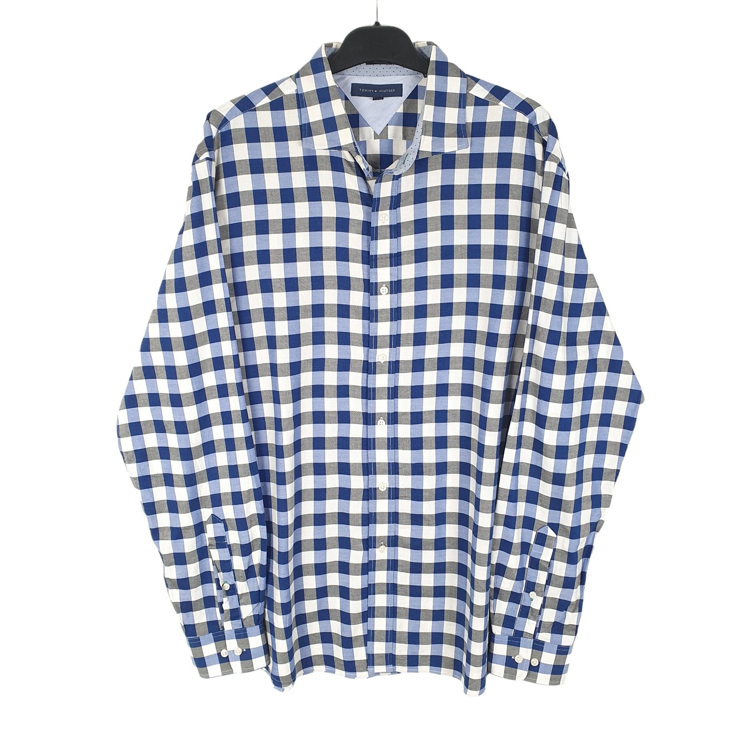 Tommy Hilfiger Long Sleeve Regular Fit Check Shirt Blue