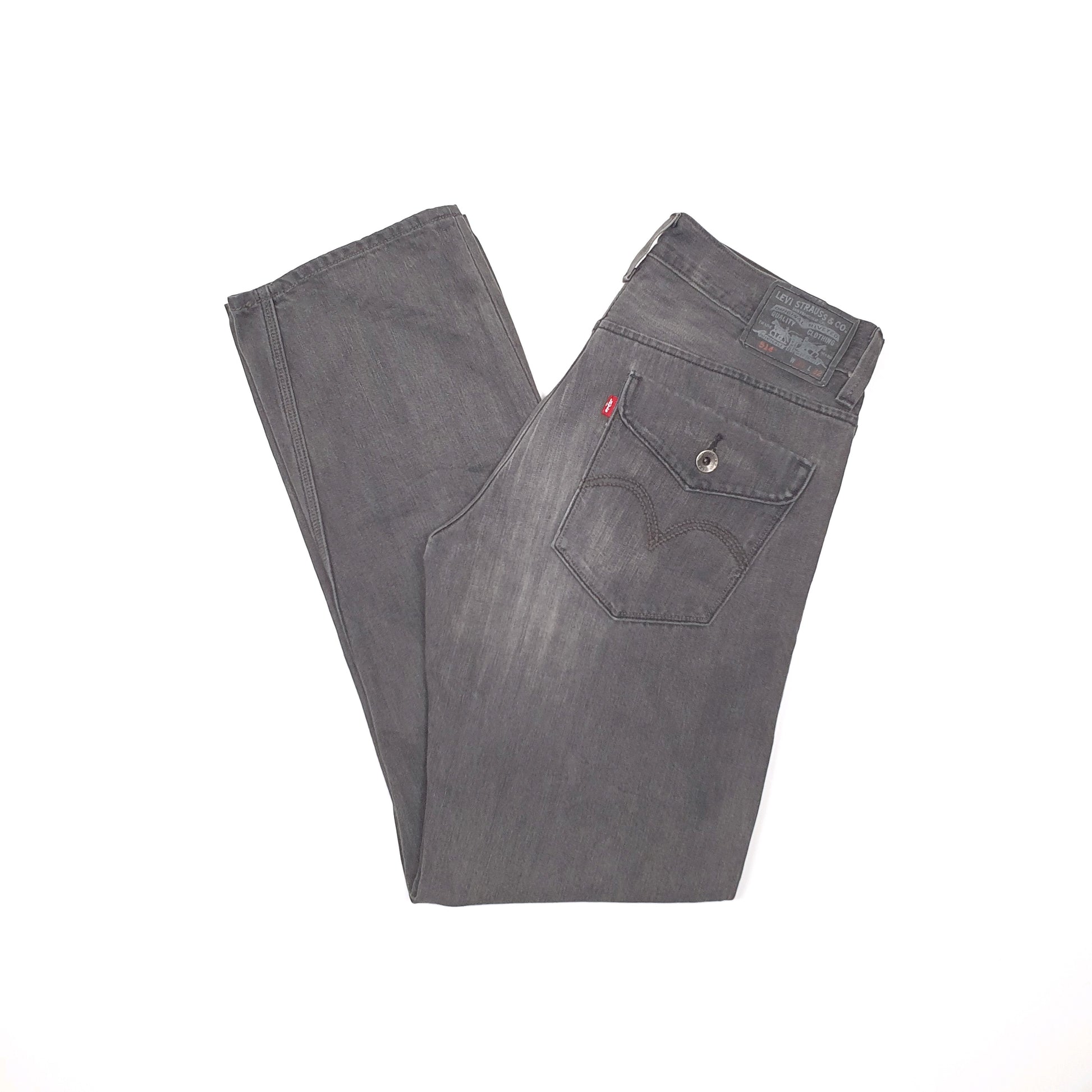 Levis 514 Straight Fit 1990's Jeans W34 L32 Grey