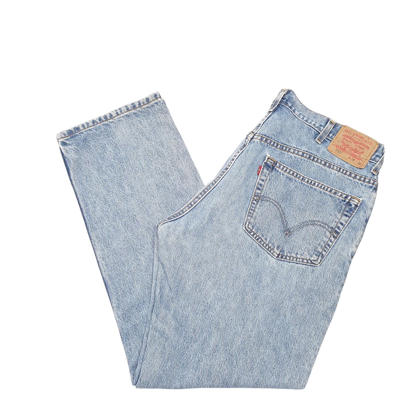 Mens Blue Levis  505 JeansW38 L32