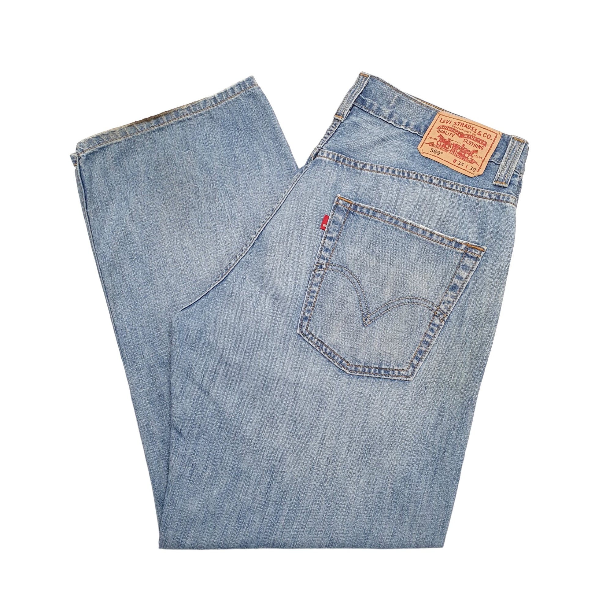 Mens Blue Levis  569 JeansW34 L30